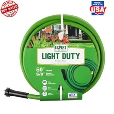 Lightweight 5/8 In Vinyl Garden Hose 50 Ft Tangle Resistant 3-Ply Durable Use