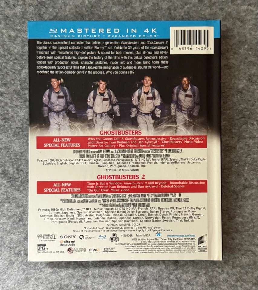 Ghostbusters 1 & 2 (Blu-ray) *REGION A* - Digibook - LIKE NEW - image 2 of 2