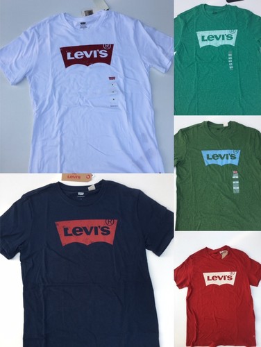 Levi'S Crew T-Shirt Logo Classico-Batwing-Multi Colori-Taglie Multi-Nuovo  con etichette | eBay