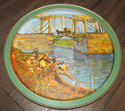 Sunshine Biscuits Langiois Bridge at Aries 13.5" Tin Tray Vincent Van Gogh — photo 1