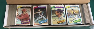 1980 Topps Baseball SET BREAK singles - stars, commons, HOFers - #251-500