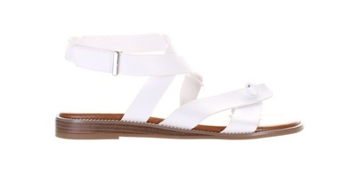 Franco Sarto Womens Glide 2 White Ankle Strap Sandals Size 8 (7761154)