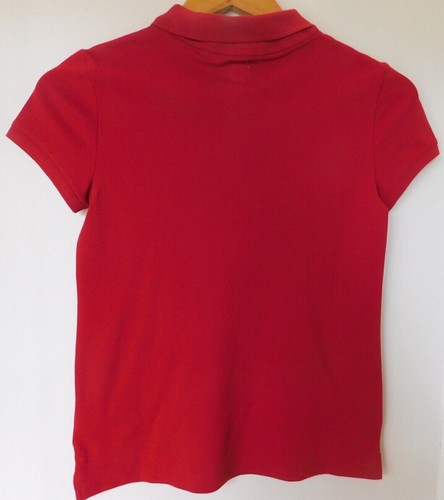GAP Girl Polo Shirt School Uniform Red SIZE XL/12 Cotton Spandex SS NEW - Picture 4 of 5