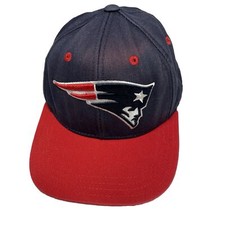 New England Patriots Youth Hat Cap SnapBack Red Blue NFL Football Team Logo Y2K