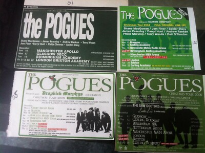 THE POGUES UK TOUR LIVE - 2001 2004 2005 2006 - original advert