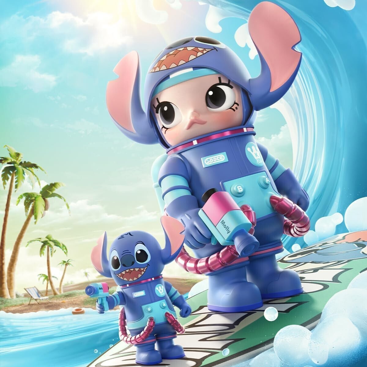 新品 MEGA SPACE MOLLY 400% Stitch フィギュア POPMART MEGA Collection 400% SPACE MOLLY Stitch H326mm