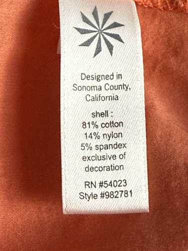 Athleta Damen orange bestickt Tie Front Kleid Strand Cover Kaftan Kleid Large - Bild 8 von 10