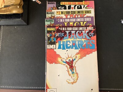 The Jack of Hearts#1-#4 1st Solo Limited Series! 1984 (4comics) VF! Awesome Lot!