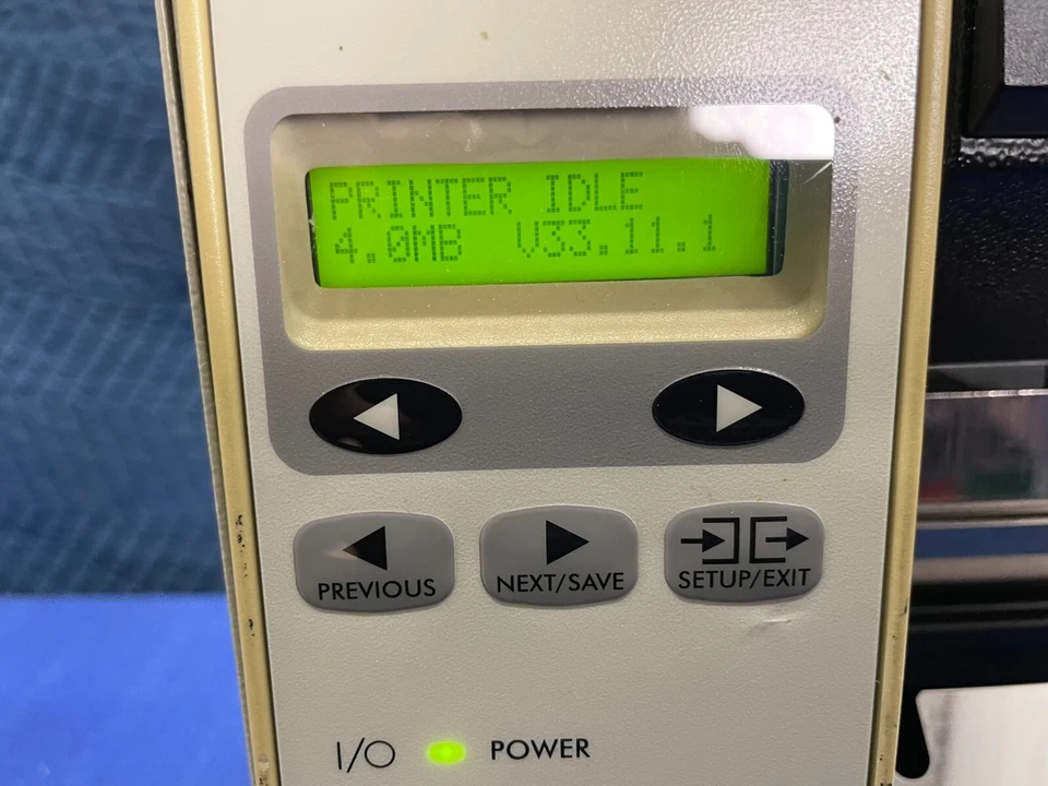 Zebra 140Xi III (140-101-00000) Label Thermal Printer with Power Cable - Image 3 of 4