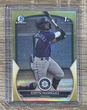 2023 Bowman Chrome #BCP-185 Edryn Rodriguez Yellow Refractor #/75
