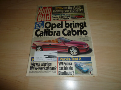 Zeitung Zeitschrift - Auto Bild Heft Nr. 50 - 11.Dezember 1989 - Opel Calibra Ca