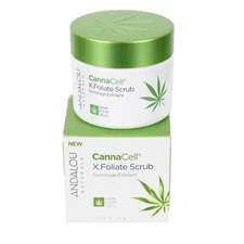Andalou Naturals 1.7oz 50g Canna Cell X Foliate Scrub