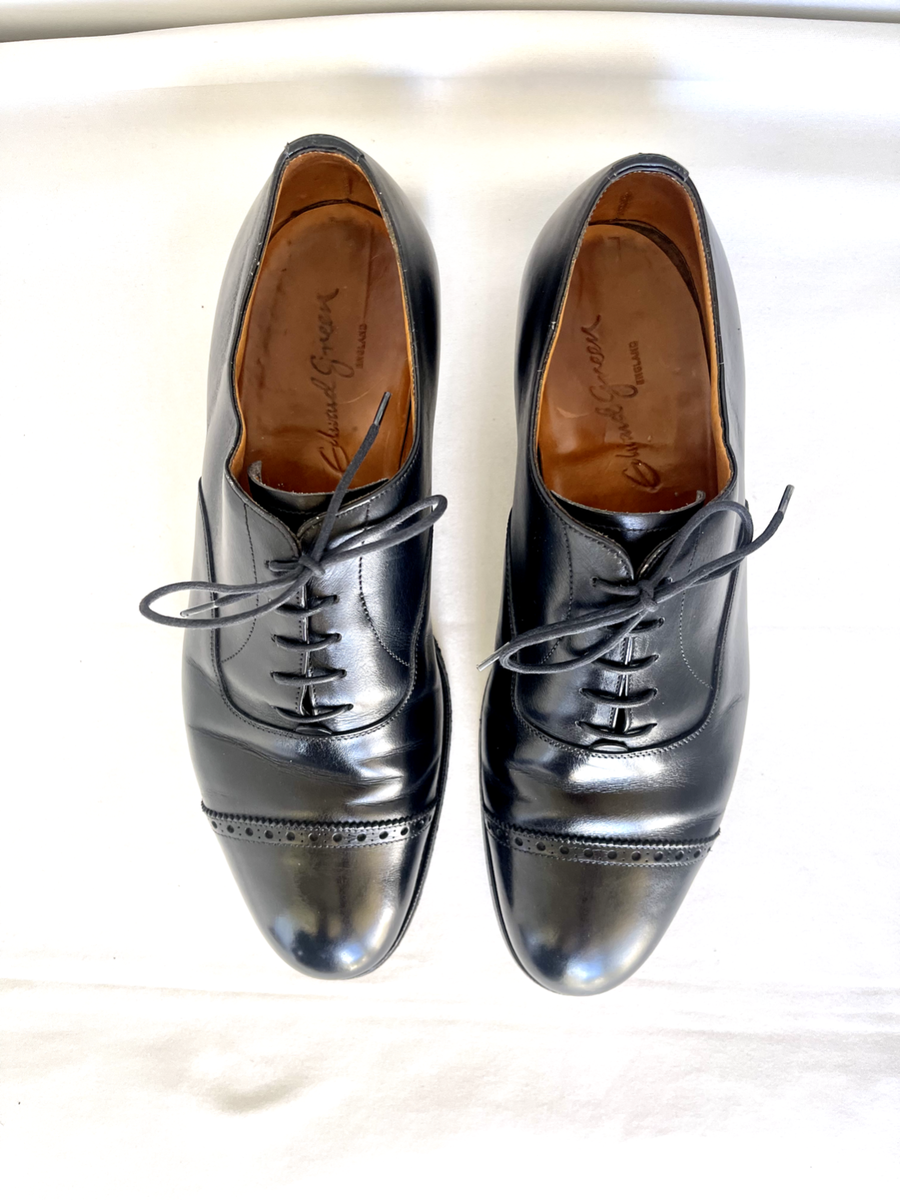 Edward Green Sz 8 UK / 8.5 US Cap Toe Oxford 5 Eyelet Shoes Edward Green Sz 8 UK / 8.5 US Cap Toe Oxford 5 Eyelet Shoes