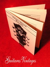 Livret manuel original Guild Westerly 1970'