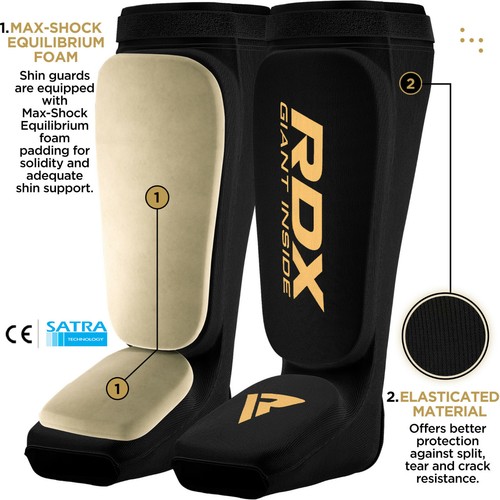 RDX MMA Schienbeinschoner Kickboxen Muay Thai Boxen Kampfsport Schienbeinschutz - Bild 14 von 19