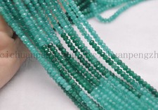 Natural 2x4mm Faceted Green Blue Gemstone Rondelle Abacus Loose Beads 15'' AAA