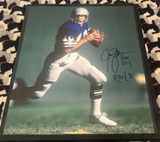 JIM ZORN AUTOGRAPHED 11X14 PHOTO W/COA & ROH 91 & PROV 22:1 INSCRIPTION