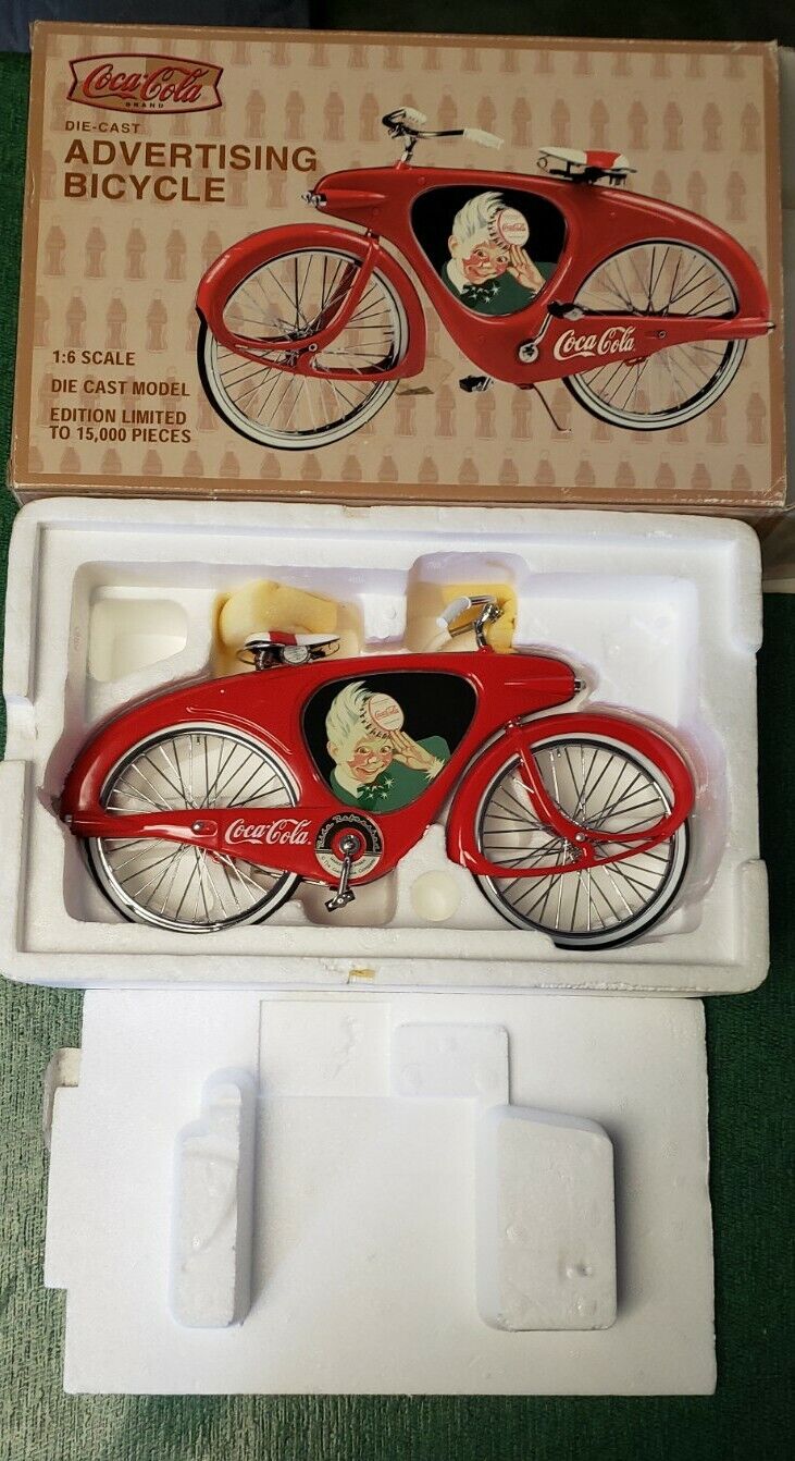 Coca Cola Year-end gift Coke Advertising Bowden Selling and selling DieCast Bi Bicycle Spacelander
