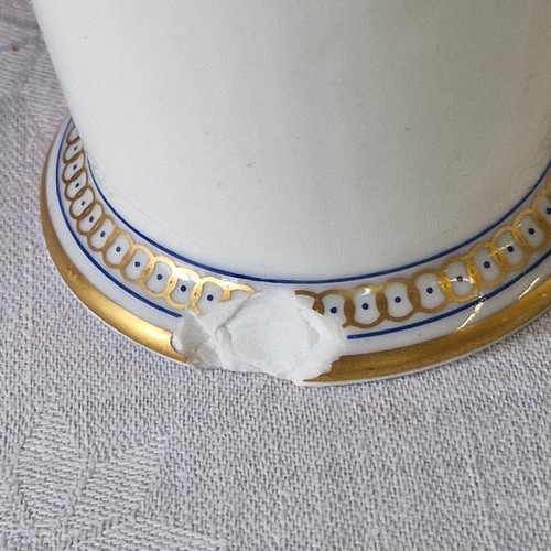 Porzellan. Vase mit Blumenmalerei,älter, gemarkt Höchst - Bild 7 von 7