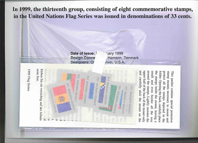 United Nations New York 1999 Flag Stamp w/souvenir folder | eBay