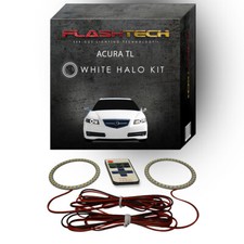 White Angel Eye Led Headlight Halo Kit Rf Remote For 05-07 Acura Tl Headlights