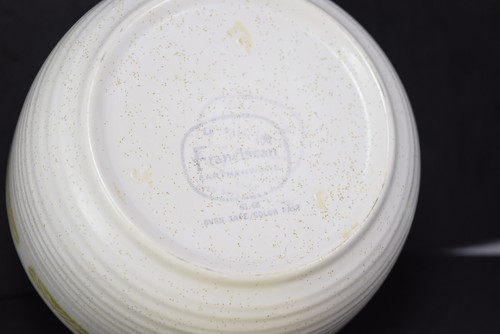Vintage Franciscan Hacienda Earthenware Green Sugar and Creamer Set with Lid - Picture 6 of 6