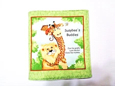 'Suzybee's Buddies'  Soft, Washable, Cloth Book for Baby / Toddler