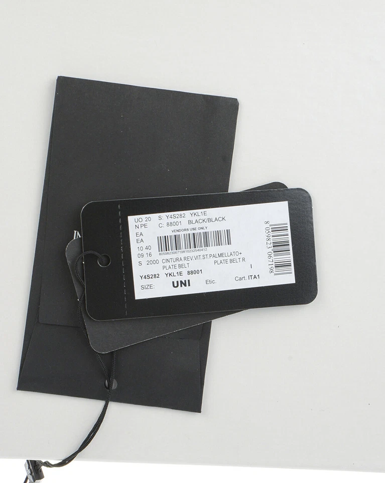 Cintura Emporio Armani Belt In Pelle MADE IN ITALY Uomo Nero Y4S282 YKL1E 88001 Foto 2 de 4