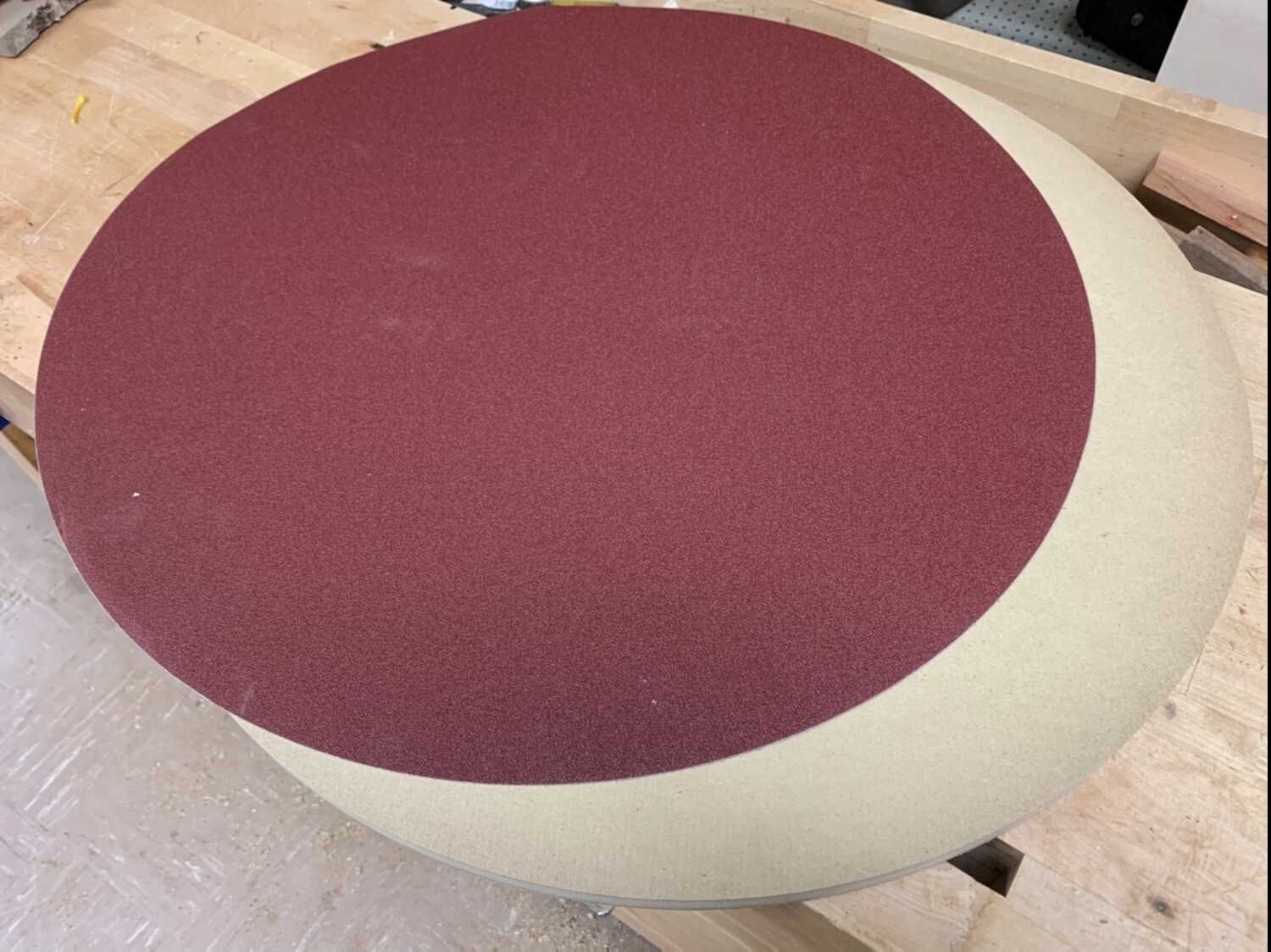 24" Inch 80 Grit Sanding Disc Sandpaper for Guitar Building Radius Dish