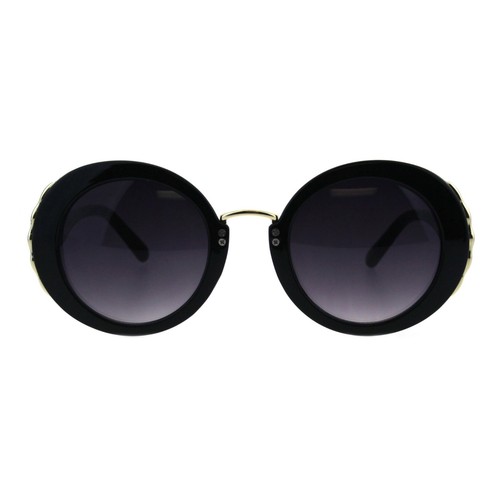 Damen Designer Style Sonnenbrille Rund Vintage Mode Sonnenbrillen UV 400 - Bild 7 von 25