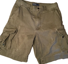 Polo Ralph Lauren Classic 67 Mens sz 32 Cotton Cargo Shorts Summer Vtg Y2K
