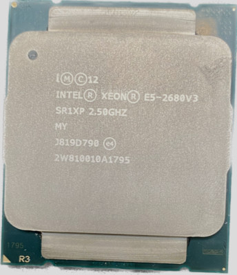Intel Xeon E5-2680 V3 2.50GHz 12 Core (SR1XP) ProcessorIntel Xeon E5-2680 V3 2.5