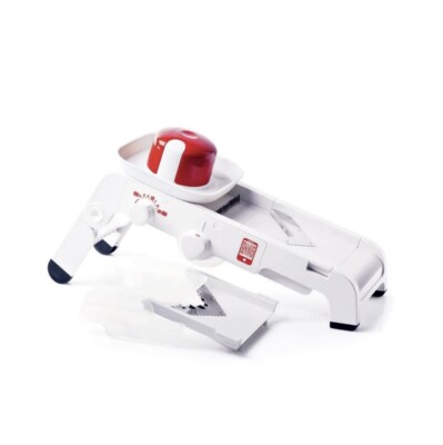 TUPPERWARE Mandolin Slicer Time savers Kitchen White and Red New