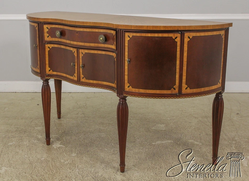 57299EC: Aparador estilo Sheraton de madera satinada y caoba Council Craftsmen Foto 2 de 4