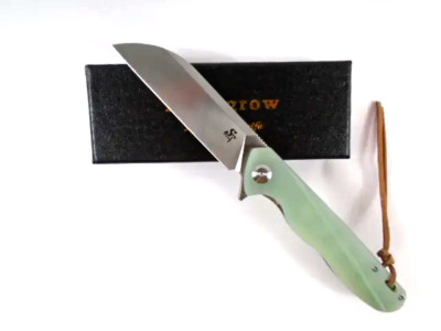 Eafengrow Sitivien ST103 Jade G10 Handle Folding D2 Steel Blade Ball Bearing 