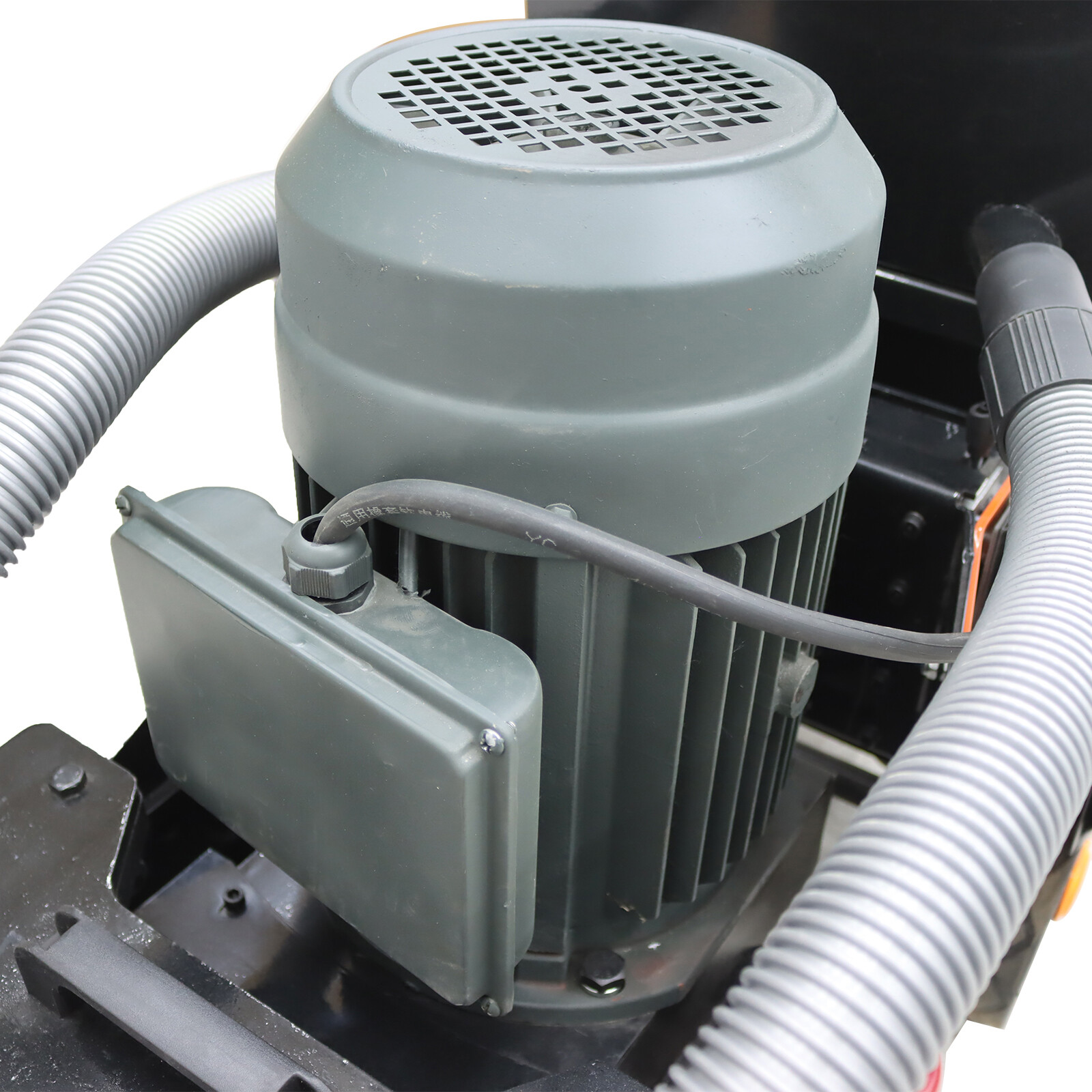 220V Concrete Floor Grinder Polishing Machine w/ 30L Dust Bucket 6 Grinding Head