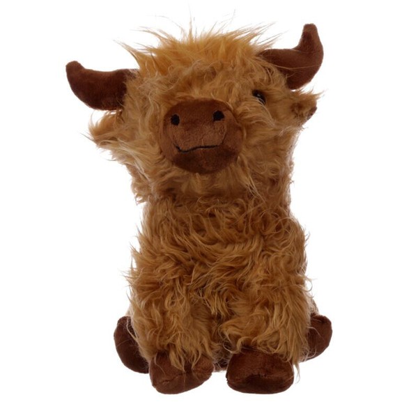 Highland Cow Schottisches Rind PlüSch Kalb Kuh PlüSchtier TüRstopper Deko Neu ♥-image