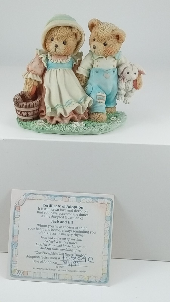 CHERISHED TEDDIES FIGURINE--JACK AND JILL--OUR FRIENDSHIP WILL