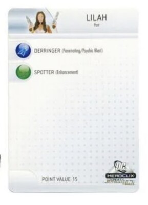 Card Only HeroClix Lilah - 003 - Jonah Hex Battle Pack DC: Miscellaneous DC