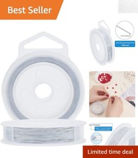 Flexible 7-Strand Beading Wire - 0.3mm Nylon Coated for DIY Jewelry Crafts