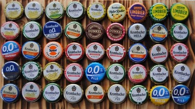 45x Kronkorken Krombacher Bier Bierdeckel Radler
