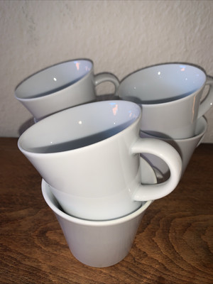 Kahla , Obertasse , Cappuccino Tasse , Weiss , 0,22 L , Porzellan , NP 12.00  