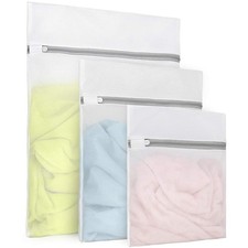 3 Pack Mesh Laundry Bags 3 Sizes Washing Bags for Delicates Travel Storage