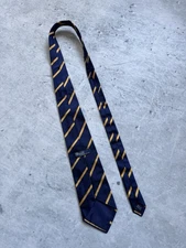 POLO Ralph Lauren Men's Neck Tie 100% SILK Luxury Hand Made Germany Blue