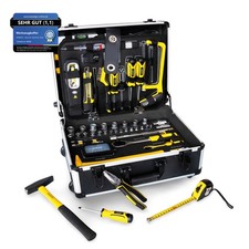 BAMATO Werkzeugkoffer WORK-169 169tlg gefüllt Aluminium Trolley Werkzeugkiste