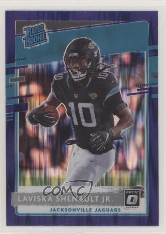 2020 Panini Donruss Optic Purple Shock Prizm Laviska Shenault Jr Rookie RC 0b67