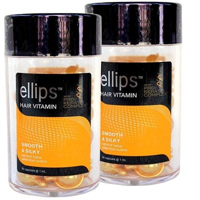 Ellips Hair Vitamin Pro Keratin Comp Wreck Formula, Yellow, 50 Capsules, Set of