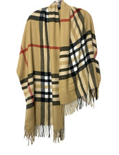 Women s Large Scarf Wrap Shawl Cashmere Viscose Nova Check Style 66 x 26