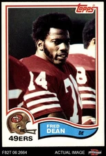 1982 Topps #483 Fred Dean 49ers HOF LA Tech 7 - NM