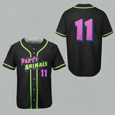 Personalized Name And Number Party Baseball Jersey, Personalized Animals Basebal